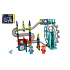 Kuličková dráha magnetická plast 80ks 16 kuliček + doplňky na baterie se světlem v krabici 47x35x9cm