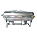Herzberg HG-8022-3 : chafing dish en acier inoxydable avec 3 bacs GN 1/3