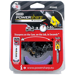 Řetěz PowerSharp 3/8" 1,3mm - 44 článků PS44E + ostřící kámen