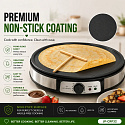 Just Perfecto JP-CRP32 : Crêpière & Plaque Électrique - Crêpière Antiadhésive 30 cm, 1000 W