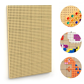 MASTERKIDZ Panel Ścienny Tablica Naukowa Kreatywna STEM  + Panel Monatażowy 120x80cm