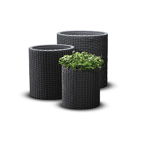 Cylinder květináče sada S / M / L