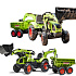 FALK Traktor na Pedały Claas Axos 330 z Koparką i Przyczepą 3-7 lat