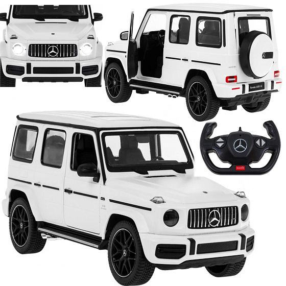 Lebula samochód zdalnie sterowany auto mercedes g 63 rc 1:14 na pilota biały