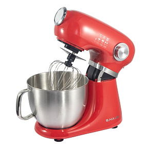 Swiss Haus SH-KM1905 : Batteur sur socle multi-usages grande capacité 12 vitesses 5L 1000W - Rouge