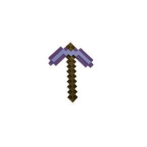 Krumpáč Minecraft očarovaný plast 42cm na kartě