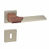 Klamka LIKE-QR M91/WOOD + szyld BB