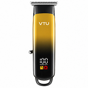 VTU VT-8005: Profesionální zastřihovač vlasů s akumulátorem, LCD displejem a T-břitem pro střih na nulu VTU VT-8005: Profesionální zastřihovač vlasů s akumulátorem, LCD displejem a T-břitem pro střih na nulu