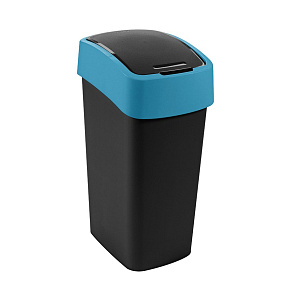 Odpadkový koš FLIP BIN 45l černý/modrý