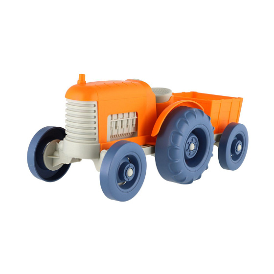 Traktor s vlekem plast 31cm na volný chod 