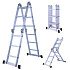 Herzberg HG-5002: Multi-Orientation  Aluminum Folding Ladder
