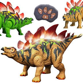 Woopie Dinozaur Zdalnie Sterowany RC Stegozaur Światło Dźwięk