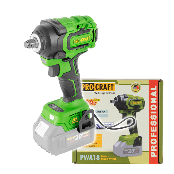 Aku rázový utahovák Procraft PWA18 (bez baterie a nabíječky)