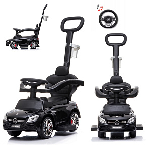 Lebula jeździk pchacz chodzik mercedes 3w1 amg auto samochód duży dla dzieci czarny