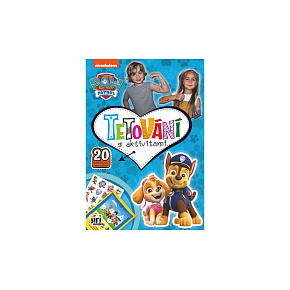 Sešit Tetování s aktivitami Tlapková patrola/Paw patrol 18x26cm