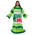 Snuggie Original - Blanket Fleece - with sleeves - Mountain Dew Green retro