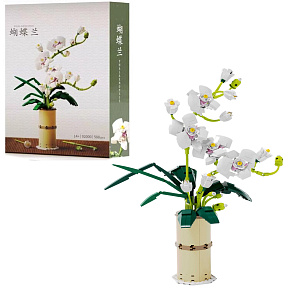 Lebula klocki konstrukcyjne zestaw 588 elementów el. kwiat orchidea w wazonie. bukiet Lebula klocki konstrukcyjne zestaw 588 elementów el. kwiat orchidea w wazonie. bukiet