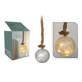 Vánoční dekorace LED lampa zamražená