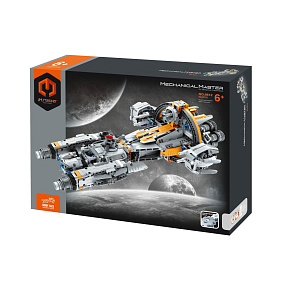 Stavebnice iM.MASTER vesmírná loď s mechanickým pohonem plast 955 dílků v krabici 35x27x7cm