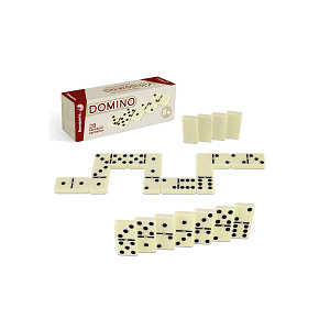Domino společenská hra 28ks v krabičce 19x5x6,5cm Domino společenská hra 28ks v krabičce 19x5x6,5cm