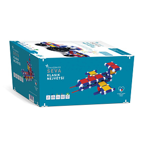 Stavebnice SEVA KLASIK Největší plast 1162ks v krabici 27x38x18cm Stavebnice SEVA KLASIK Největší plast 1162ks v krabici 27x38x18cm
