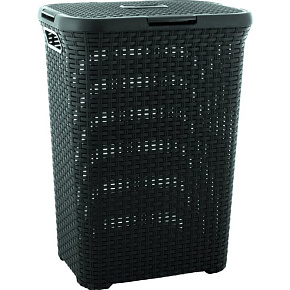 Koš na špinavé prádlo STYLE 60L tmavě šedý