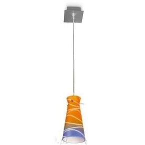 BRILUM Závěsné svítidlo LW-EQ1172-55 EQUA 11 oranžovo-modrá/páskovaná