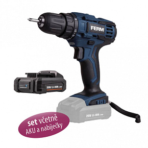 Aku vrtačka šroubovák 20V 40Nm 1x2Ah AX/FX-Power/Platform CDM1143 SET