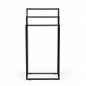 Stojan na ručníky věšák volně stojící kovový 3 ramena černý ModernHome