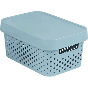 Úložný box INFINITY 4,5l s víkem šedý putníky