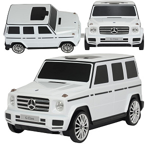 Lebula walizka jeździk dla dzieci auto mercedes g-class 3w1 biały Lebula walizka jeździk dla dzieci auto mercedes g-class 3w1 biały
