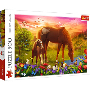 S.CENA Puzzle - _500_ - Konie na ce