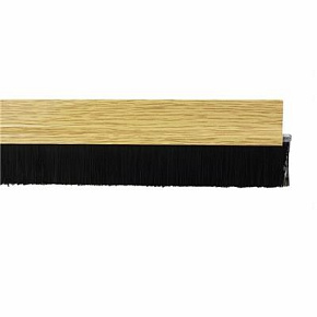 Samolepicí těsnicí lišta s kartáčem 24mm PVC DUB 1m Samolepicí těsnicí lišta s kartáčem 24mm PVC DUB 1m