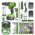 Aku vrtací šroubovák s příklepem Procraft SPA18BL Brushless se sadou bitů DBS-101