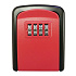 Herzberg HG-03817: New Smart Waterproof Keyless Safety Box - Red