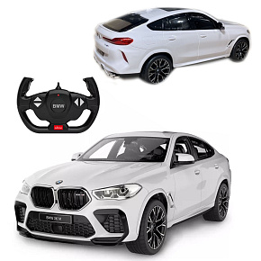 Dálkově ovládané auto RC BMW X6 M LED 1:14 vozidlo bílé