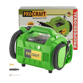 Aku kompresor LK30 Procraft s kombinací nafukování hubicí (bez baterie a nabíječky)