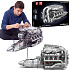 Lebula klocki konstrukcyjne zestaw technik silnik v8 twin-turbo 2899 elementów