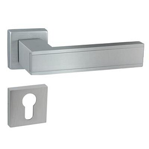 Klika FRAME-QR M4 chrom satén + štít PZ Klika FRAME-QR M4 chrom satén + štít PZ