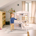 Dřevěná kuchyňka pro děti MDF MODERN CLASSIC s příslušenstvím 82 cm šedá