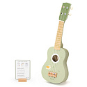 Viga Dřevěné Ukulele Kytara Pro Děti Zelené S Notami