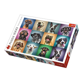 S.CENA Puzzle  quot;1000 quot; - Zabawne psie portrety
