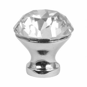 U Gałka CRYSTAL A30mm M6/Biały