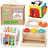 WOOPIE GREEN Krabice Box 5v1 Montessori Vzdělávací 11-12M FSC