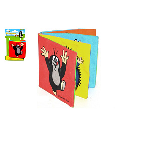 Knížka Krtek textilní šustící rozkládací 10x10cm na kartě 0+ Knížka Krtek textilní šustící rozkládací 10x10cm na kartě 0+