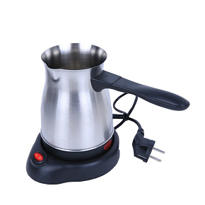 Herzberg HG-CFE05 : Cafetière turque électrique 600 W en acier inoxydable avec arrêt automatique – 500 ml (0,5 L)