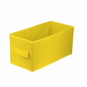 U Pudełko tekstylne 15x31x15 żółte