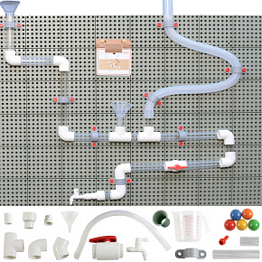 MASTERKIDZ System Rur Do Tablicy STEM 84 Elementów Tor Wodny Kulkowy MASTERKIDZ System Rur Do Tablicy STEM 84 Elementów Tor Wodny Kulkowy
