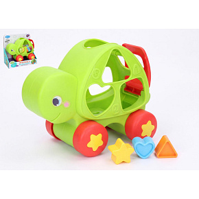 Vkládačka auto želva 19 cm na volný chod v krabici 21 × 20,5 × 11,5 cm Vkládačka auto želva 19 cm na volný chod v krabici 21 × 20,5 × 11,5 cm