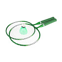 Badminton sada dětská kov/plast 2 pálky + 1 košíček 2 barvy v síťce 23x45x6cm